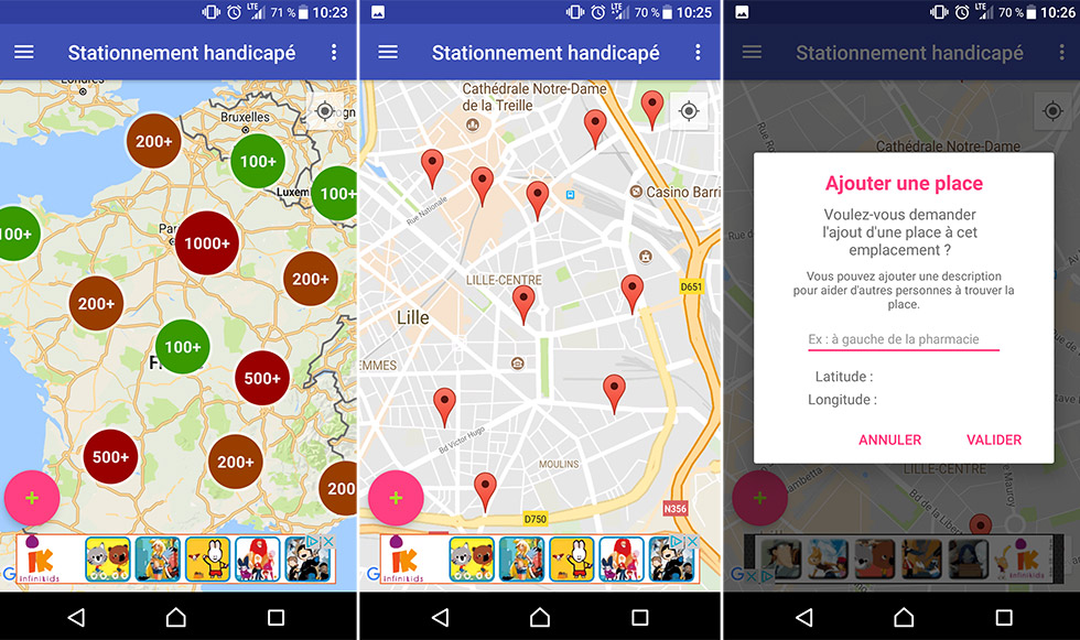 L’application Stationnement Handicapé Répertorie Les Places Réservées Aux Personnes à Mobilité Réduite