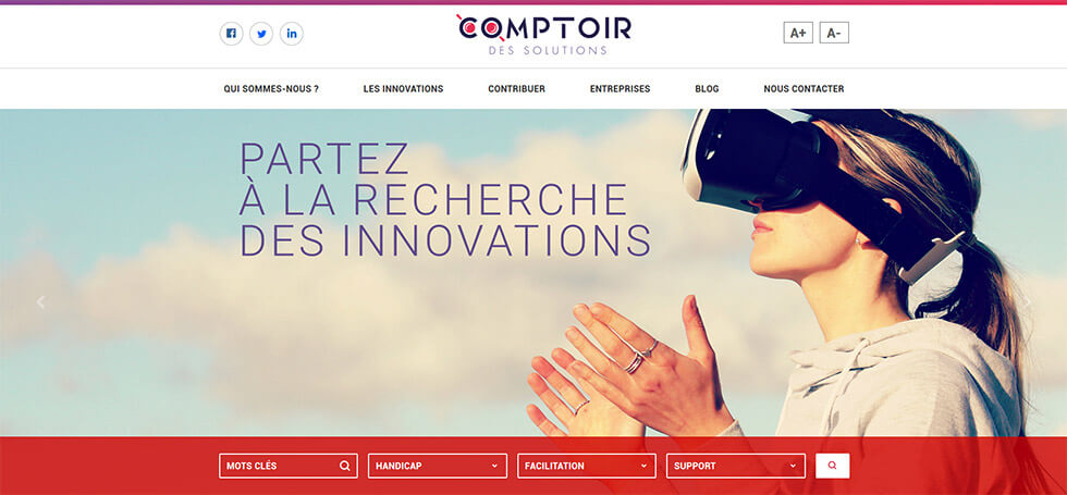 Le Comptoir Des Solutions Répertorie Les Innovations Liées Au Domaine Du Handicap