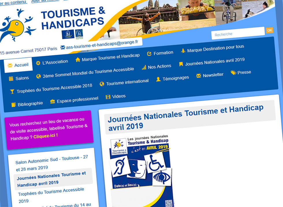 En Avril, Participez Aux Journées Nationales Tourisme Et Handicap