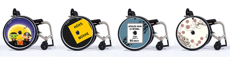 Personnalisez votre fauteuil roulant avec les flasques amovibles !