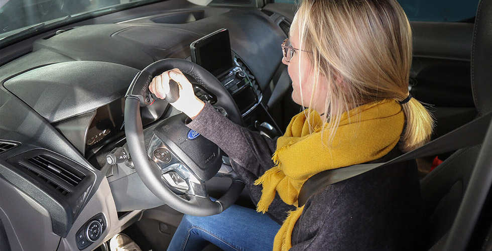 Boule au volant embout rond amovible