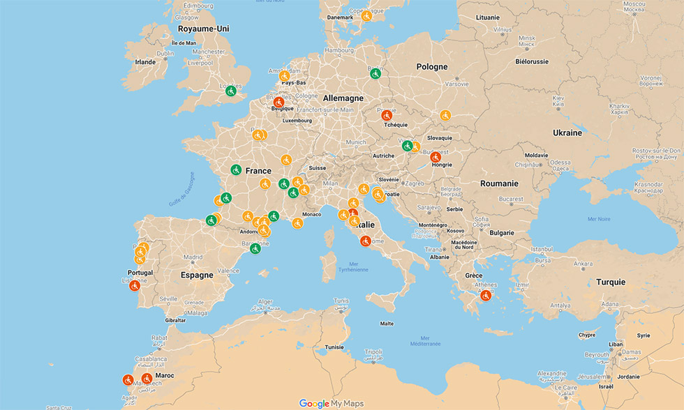 Handilol propose déjà un large choix de destinations